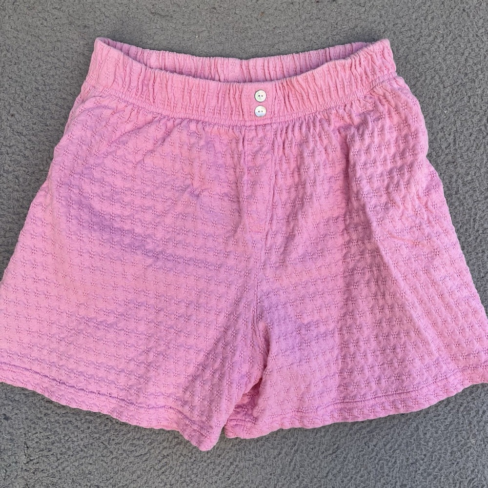 Vintage Time Square Sportswear Pink Shorts Y2K Textured Womens Large